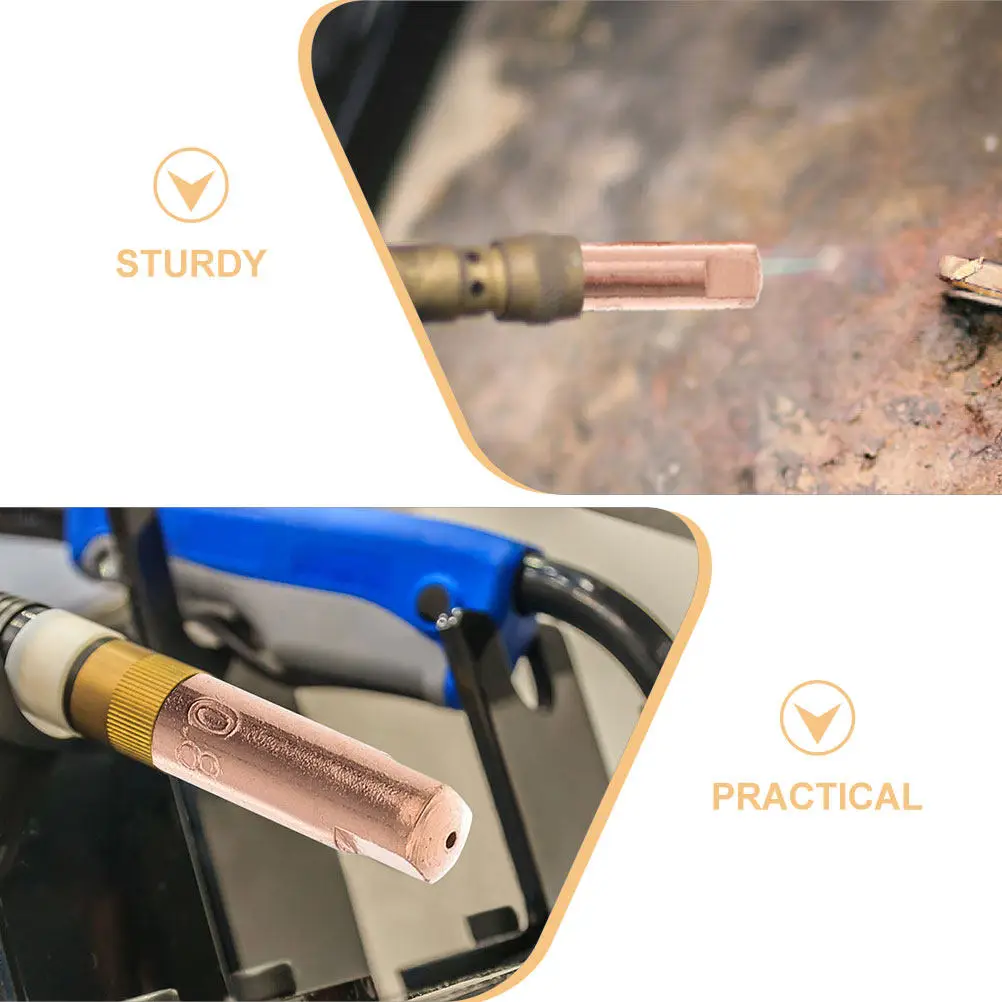 40pcs MIG Welding Torch Accessories – Copper Contact Tips & Nozzles for 15AK Welder, High Conductivity, Heat Resistant
