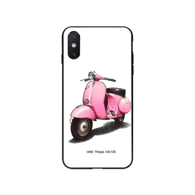 Vespa Scooter Phone Case For iphone 16 15 14 Pro Max 16 15 14 13 12 Pro 15Plus iphone 11