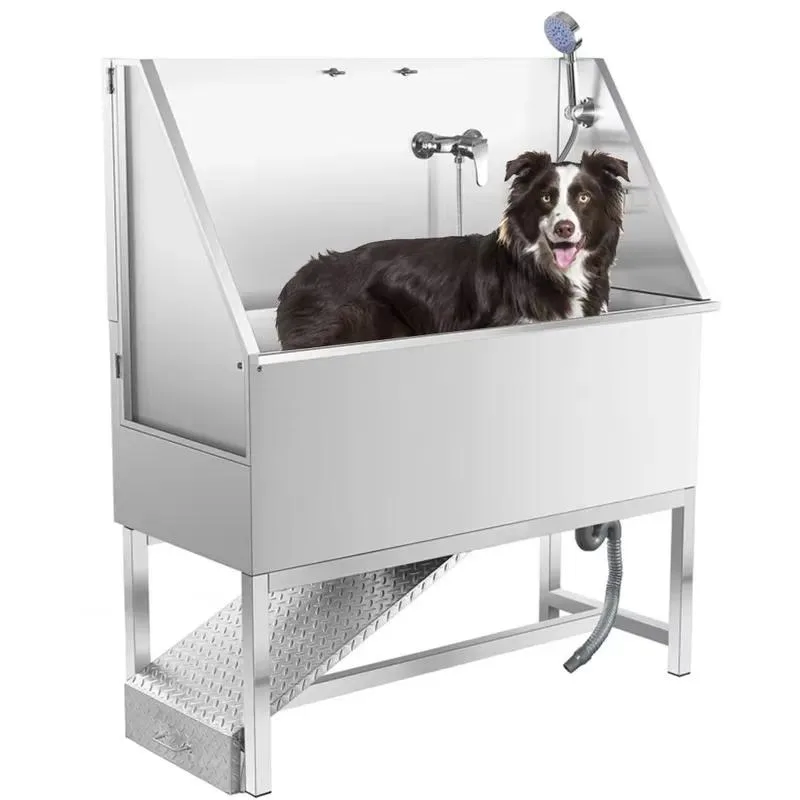 Eco-friendly Stainless Steel Dog Bath and Grooming Table Pet Cleaning Bath Appliances Veterinary Equipment