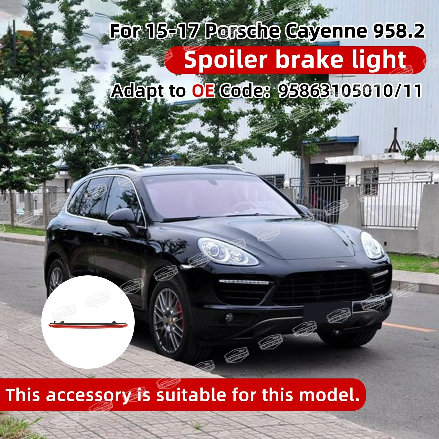 For  OE replacement parts 2015-2017 Porsche Cayenne 958.2 OE rear wing brake light left OE95863105010L right OE95863105011R