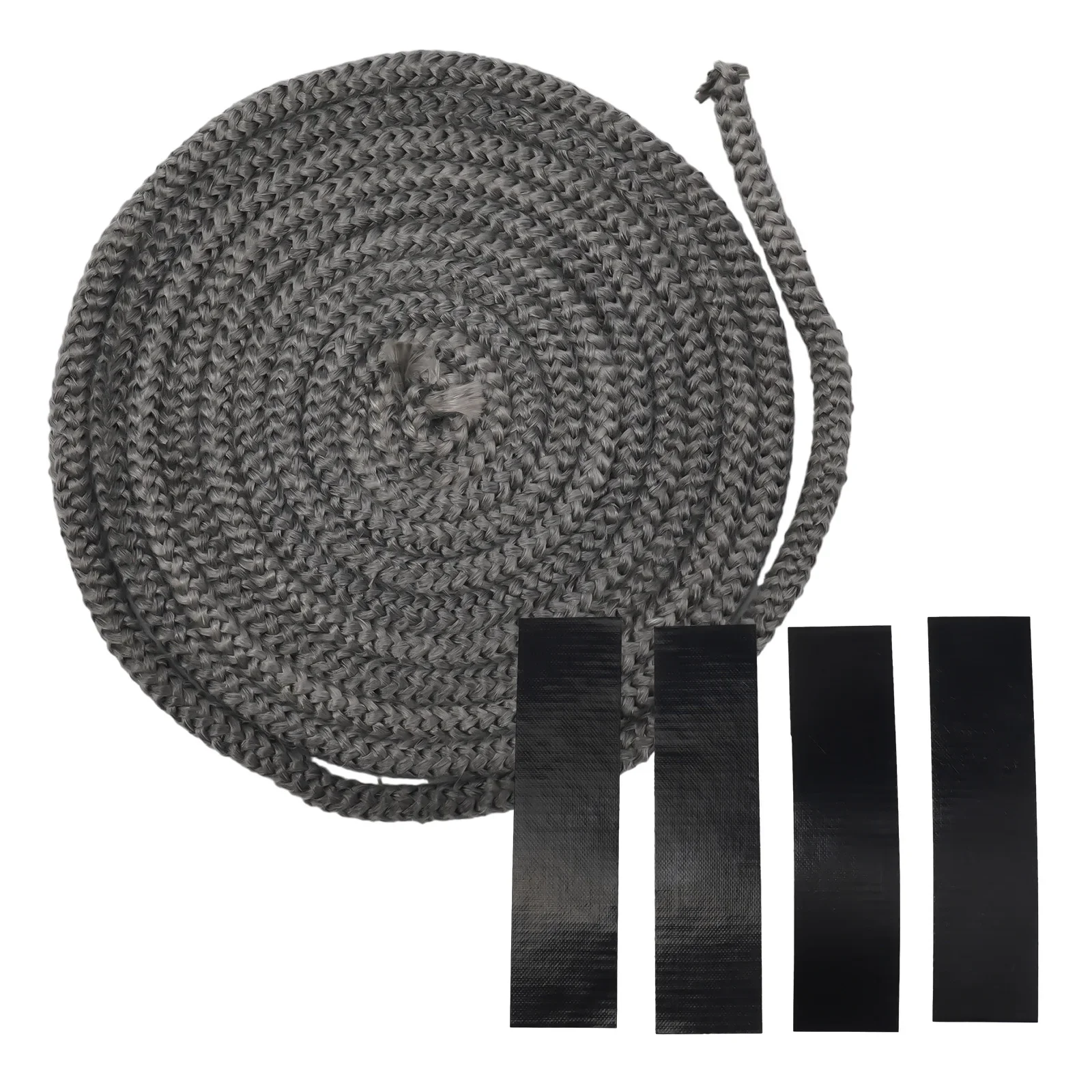 Reliable Wood Stove Door Seal Fire Rope Elastic and Soft Long Lasting Performance Dark Grey Color 9mm Diameter