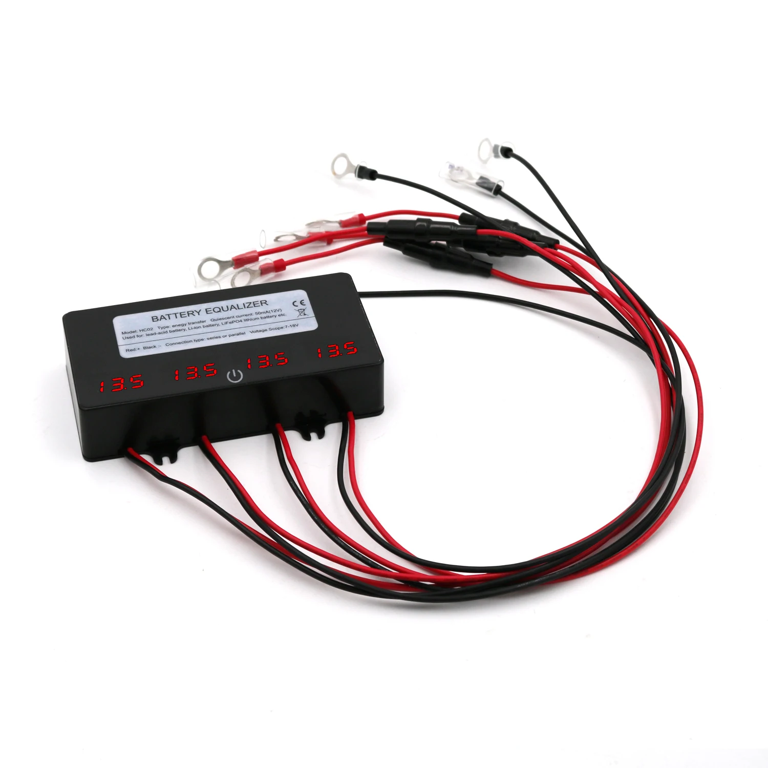 ANGUI HC02 korektor baterii baterie Monitor Tester napięcie aktywny balanser kwasowo-ołowiowy Li-ion podłącz kontroler 24/36/48V — zdjęcie produktu 2