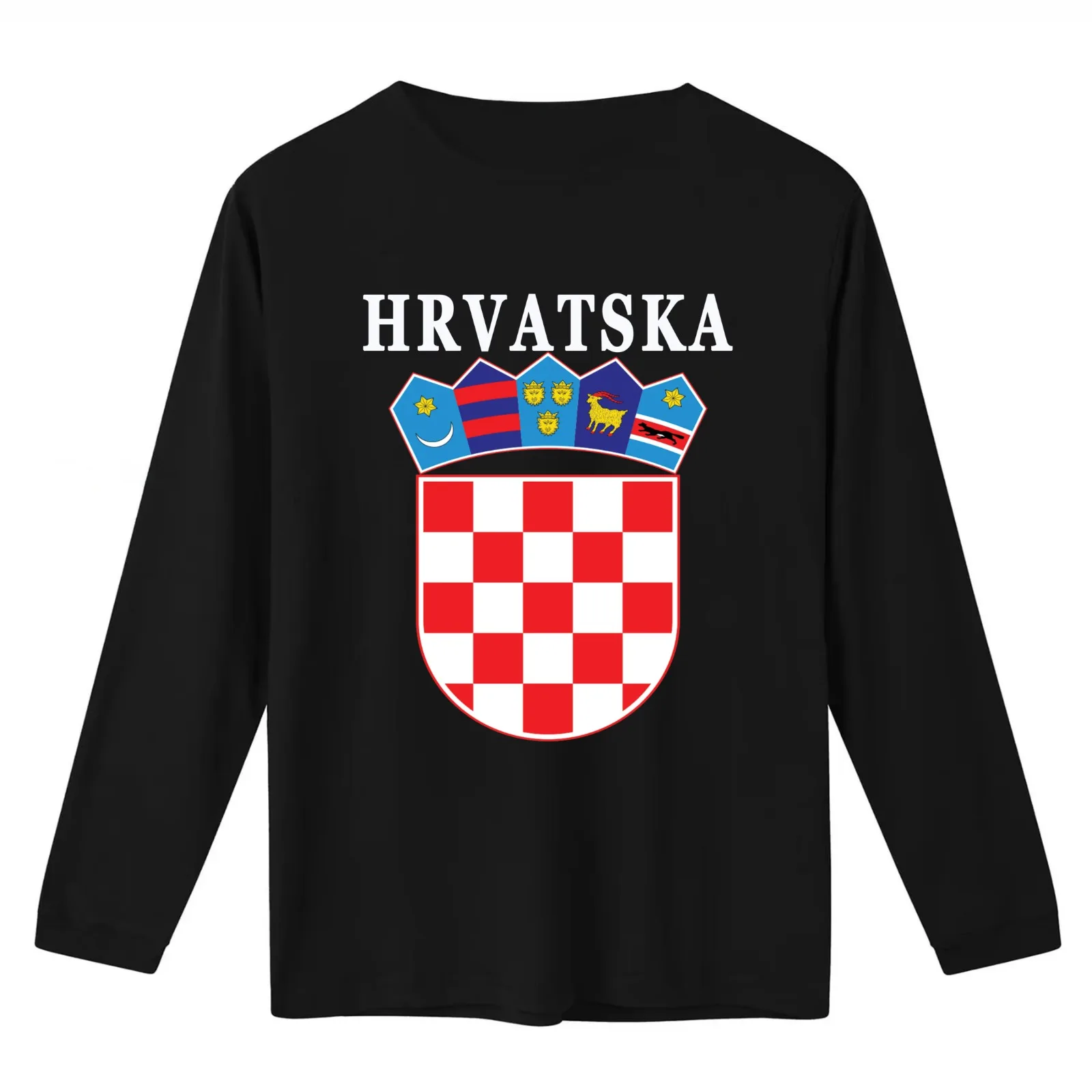 Croatia Hrvatska Deluxe National Jersey T-Shirt Summer Casual Cotton Tee Oversized Streetwear Tops Vintage Graphic Print