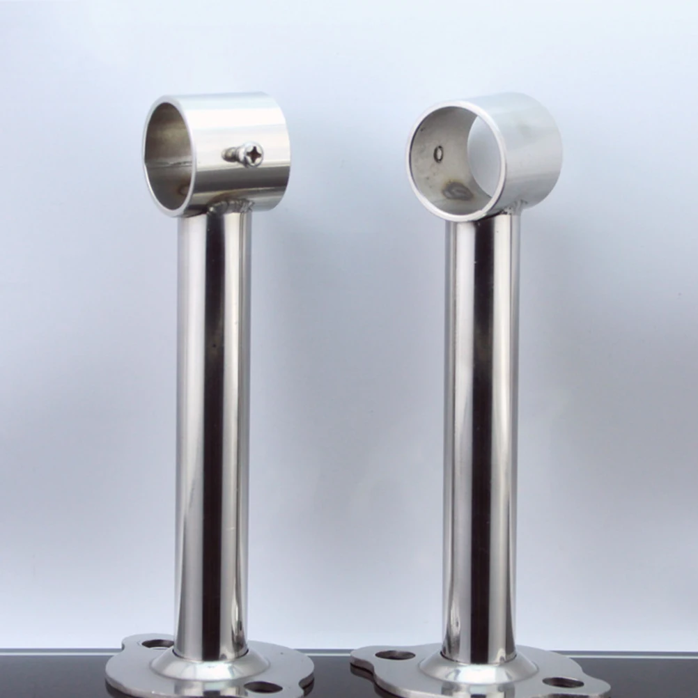 

2Pcs Thickened Suspension Bracket Heavy Duty Stainless Steel Wire Drawing Surface Easy Install Closet Balcony Bathroom Kitchen