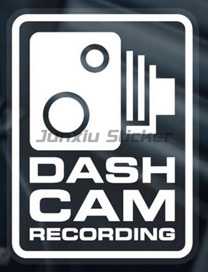 Dash Cam in Car Camera Recording CCTV Video Vinyl for Car Stickers Car RV SUV Decal