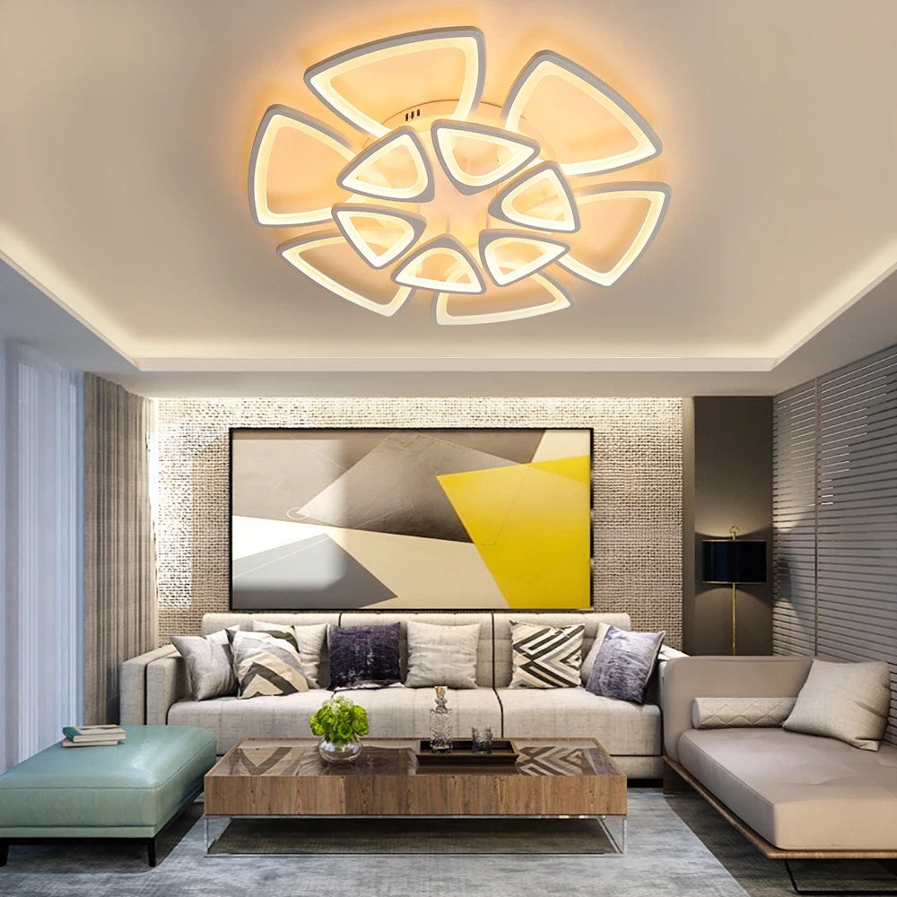 Modern New Living Room Bedroom Ceiling Lamp Dining Room Study Chandelier Children Room Lighting Lamp LEDAPP Intelligent Dimming