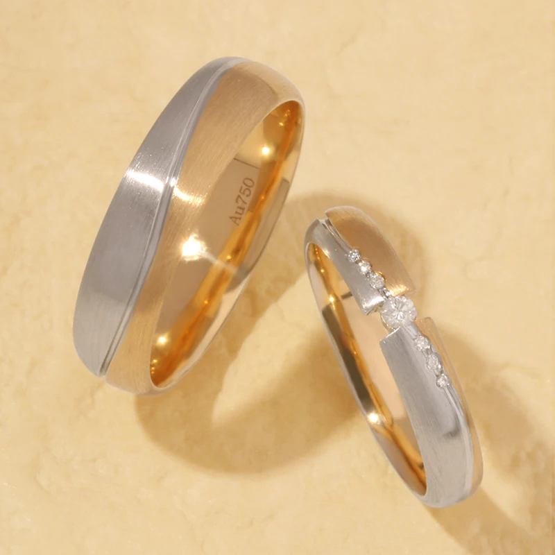 designed whole100% platinum PT950 18K 14K 10K gold couple ring lovers couple betrothal Wedding ring with exquisite craftsmanship