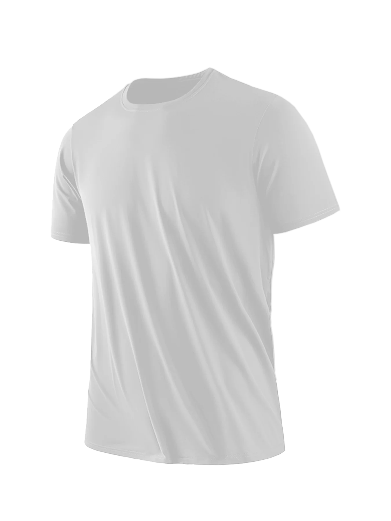 

Casual solid color printed men's Henry shirt, fashionable loose Henry collar short sleeved top, summer comfortable breathable T-