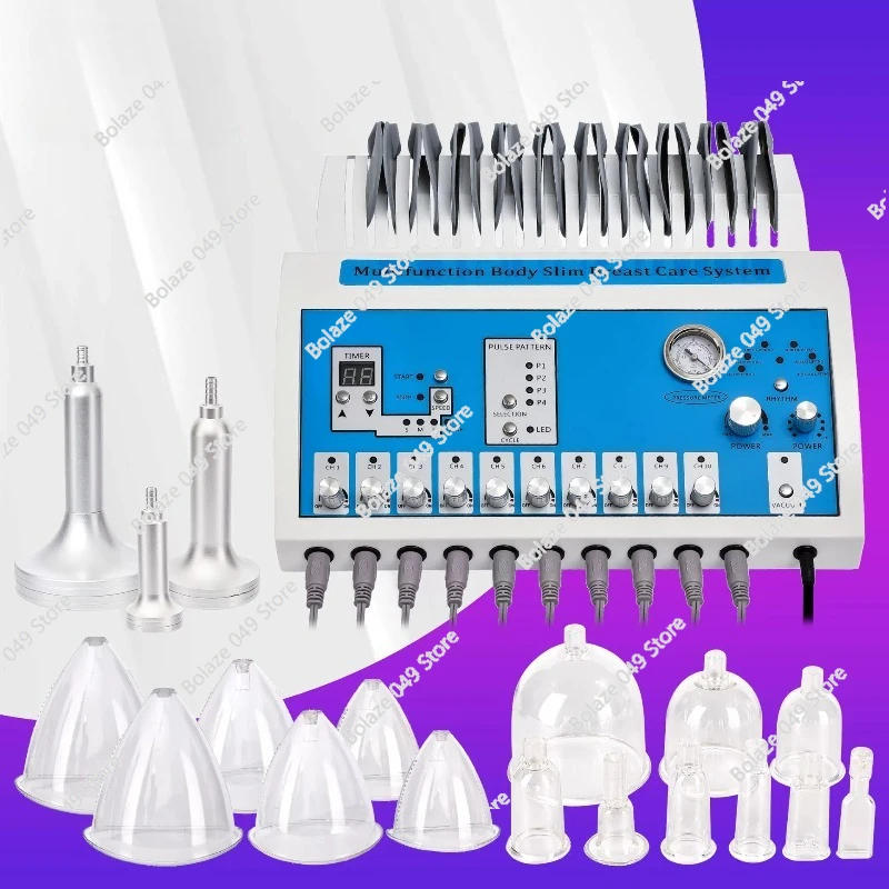 2024 New Arrival Infrared Heat Russian Wave Electric Muscle Stimulate EMS Machine Vacuum Massage Body Shaping for Home or Salon