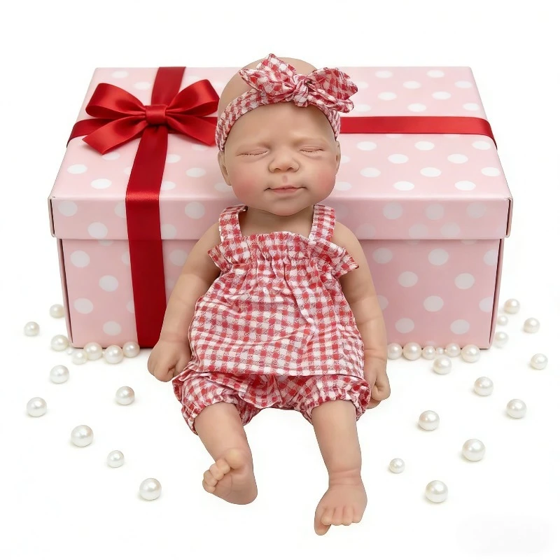 

12 Inch 30cm Soft Touch Full Solid Silicone Body Pascale Mouth Can Open Small Doll