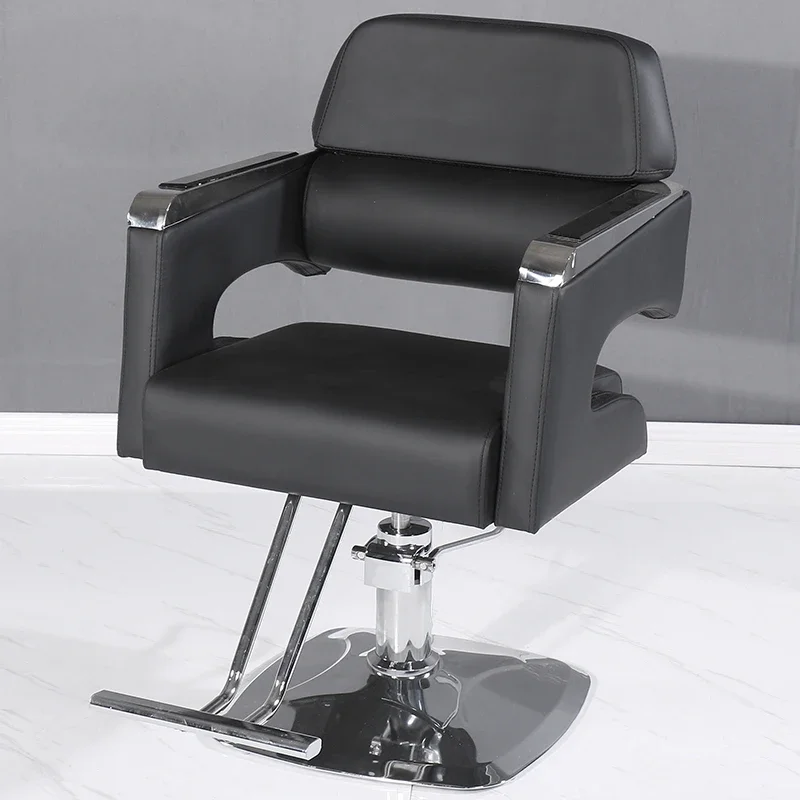 Personalized Balck Barber Chair Luxury Rotate Chair Women Designed Barber Chair Tattoo Silla Commercial Furniture