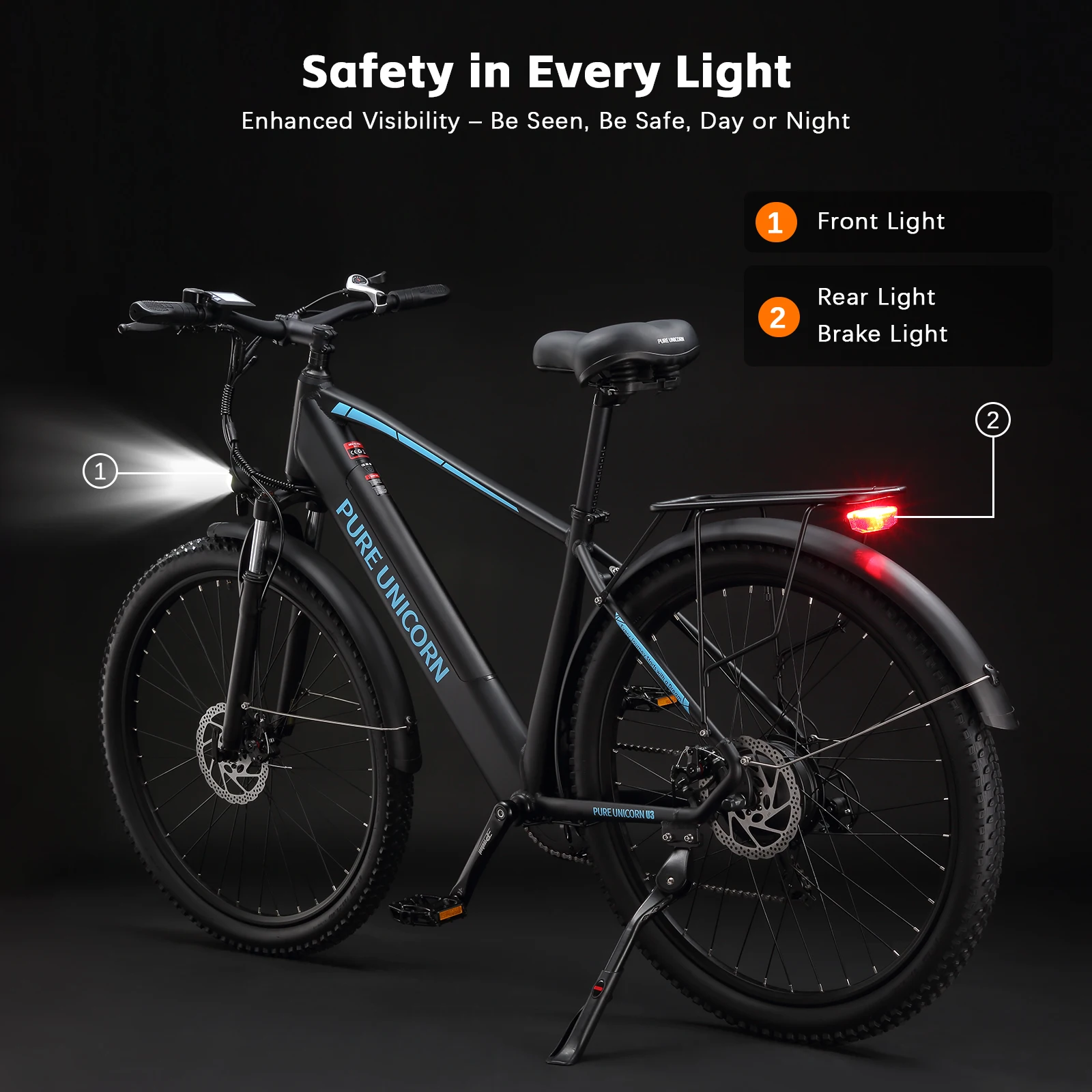 PURE UNICORN U3 Elektrofahrrad 29 Zoll für Herren 48V 750W Erwachsenen-E-Bikes Kostenloser Versand Elektro-E-Bike Günstige Elektro-Mountainbikes – Detail 9