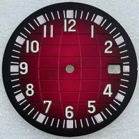 32mm Sunburst Grenade Texture Watch Dial Suitable for NH35/36 Automatic Movement Green Lume Mod Parts Replacement nh35 case