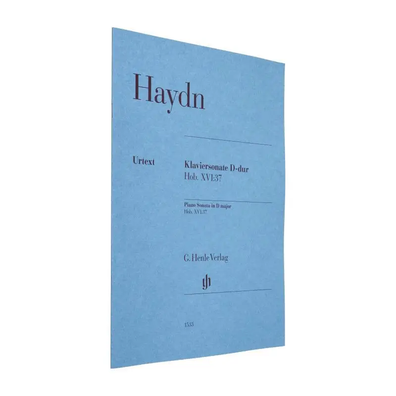 

HN1533 Haydn Piano Sonata D Major Hob XVI37 Feder Georg G Henle Verlag 9790201815336 Book