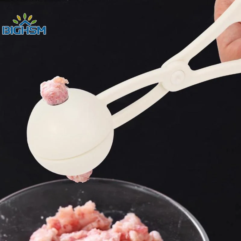 أداة صانع كرات اللحم مشبك بلاستيكي كرة أرز مستديرة ملعقة صنع كرات اللحم قالب غير لاصق أداة مطبخ محشوة #3