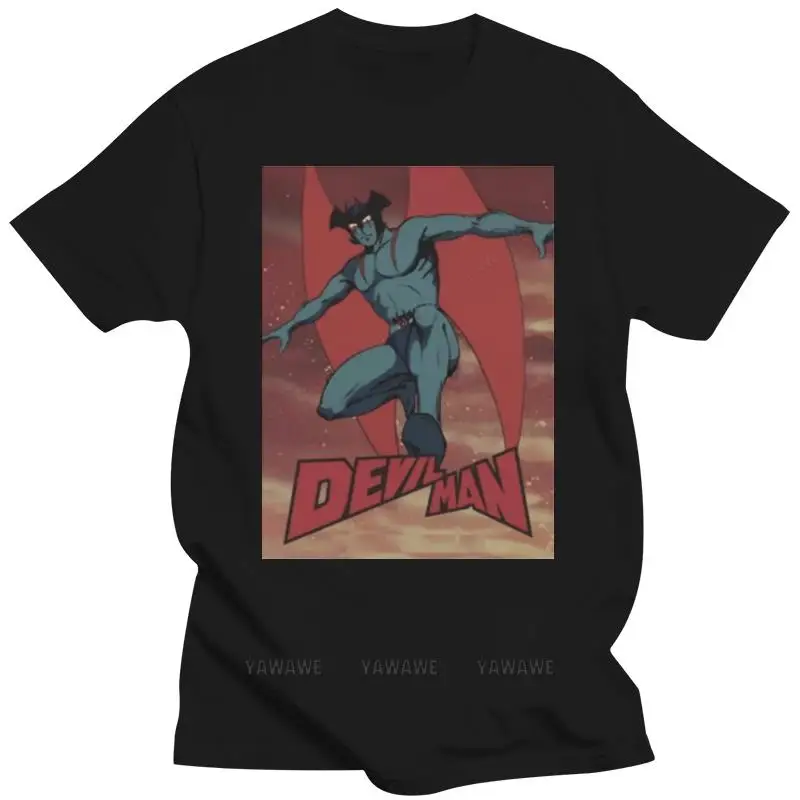 T-Shirt Maglia Devilman Uomo Diavolo Cartone Anni 80 - 1 - S-M-L-Xl Short-Sleeved Tee Shirt MAN TEE-SHIRT TOP