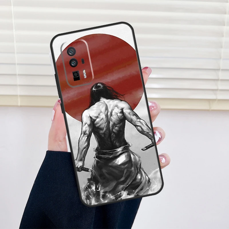 Samurai Warrior Case For Xiaomi POCO X5 Pro X3 F5 M6 M5s X4 GT F3 F4 12X 13 Ultra 11T 12T Pro 12 Lite Cover