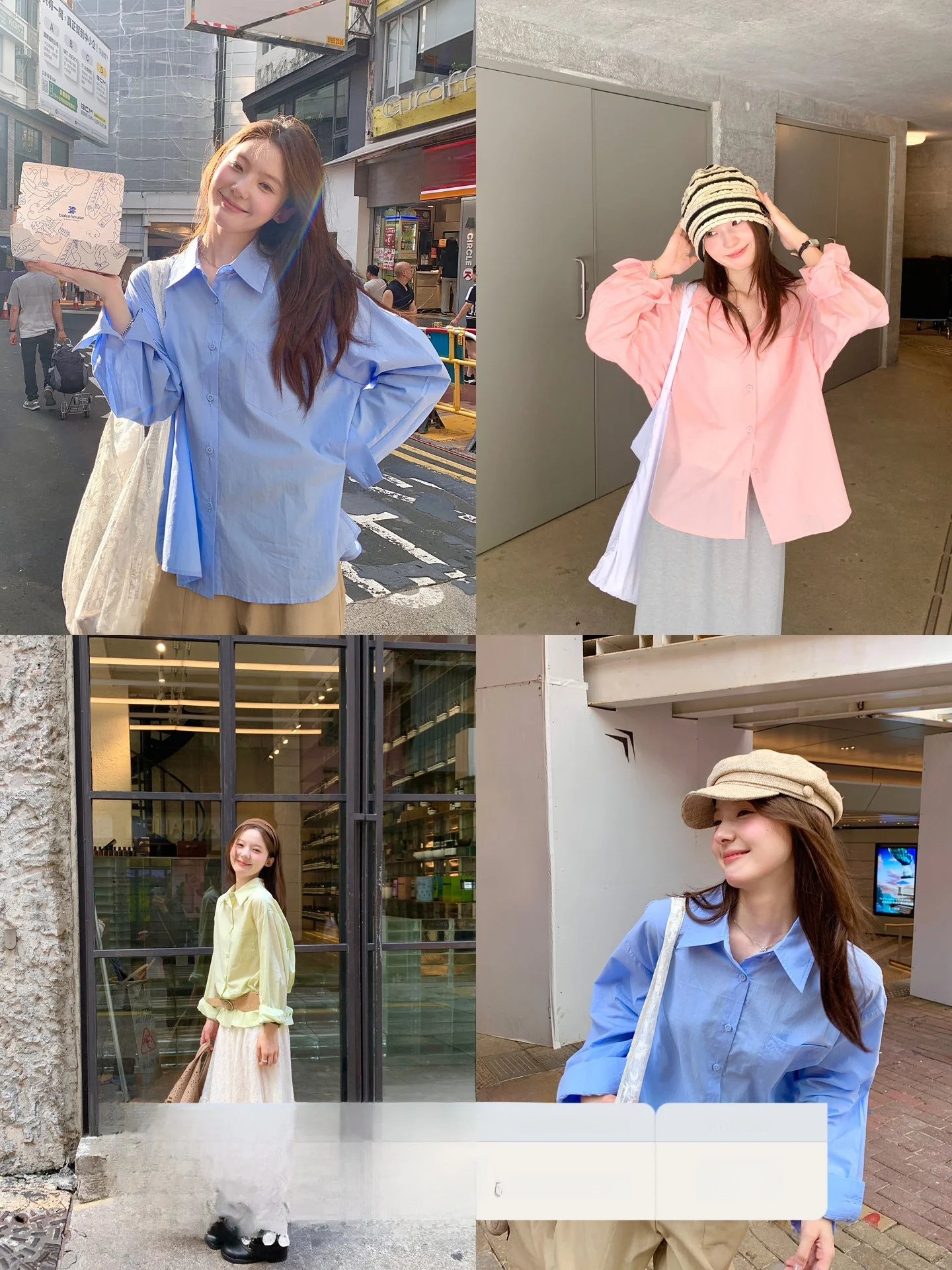 

Loose Women's irt Casual Candy Color Slimming Design Spring 2026 New Sle Korean Sle Pure Cotton Long Sve Collar