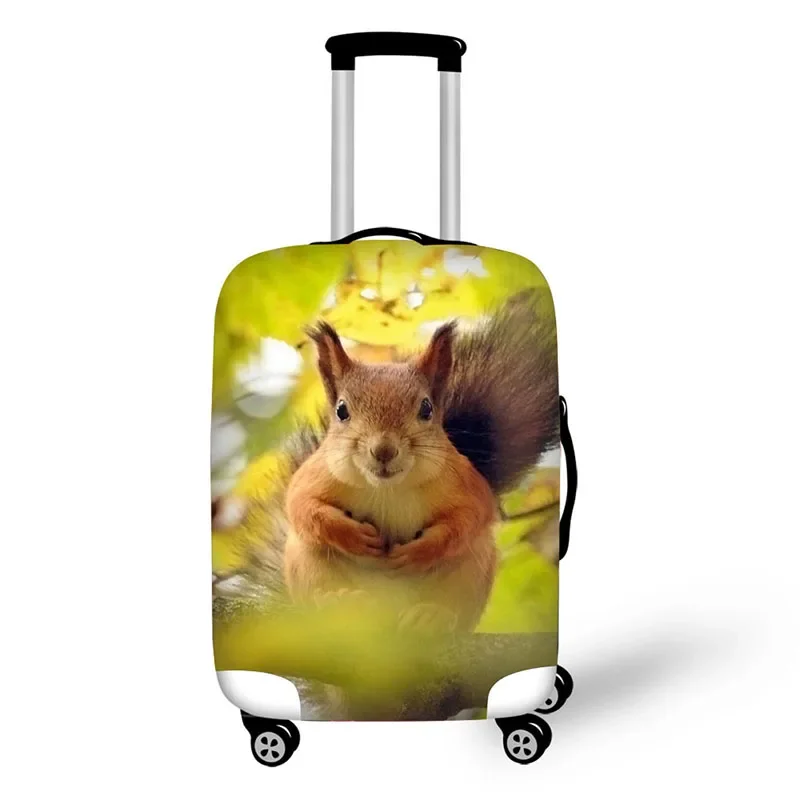 creative design travel protective cover for 18-30 inch trolley suitcase rain dust protector covers Animal squirrel prints