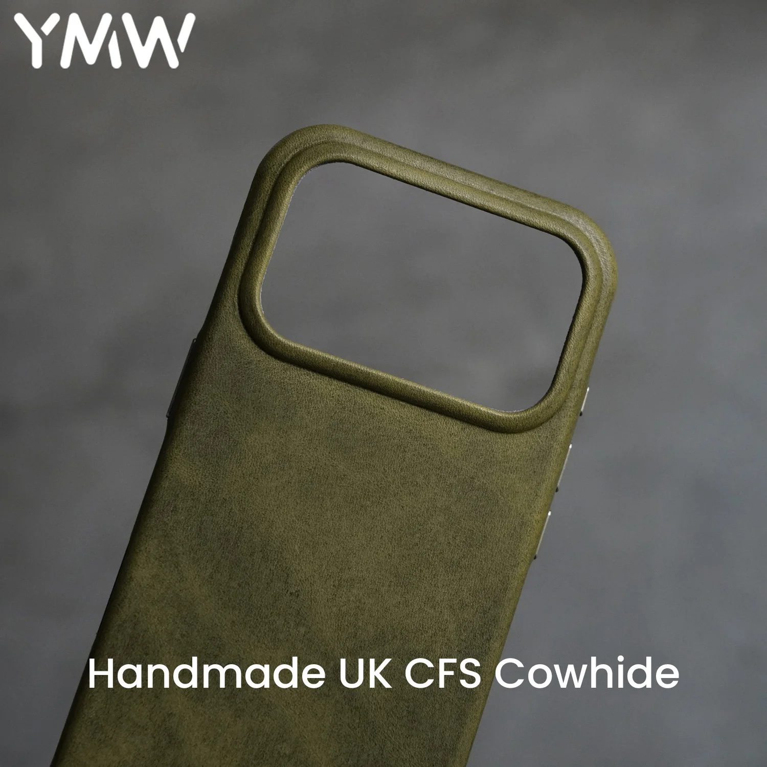 

Чехол YMW Charles F Stead из вощеной натуральной кожи для iPhone 17 16 15 Pro Max, роскошный, ручной работы