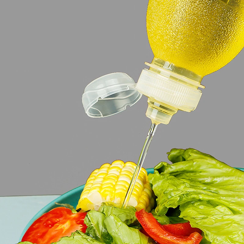 300/500ML Kitchen Oil Bottle Plastic Seasoning Squeeze Bottle Dispenser For BBQ Sauce Condiment Containers Outdoor Tableware