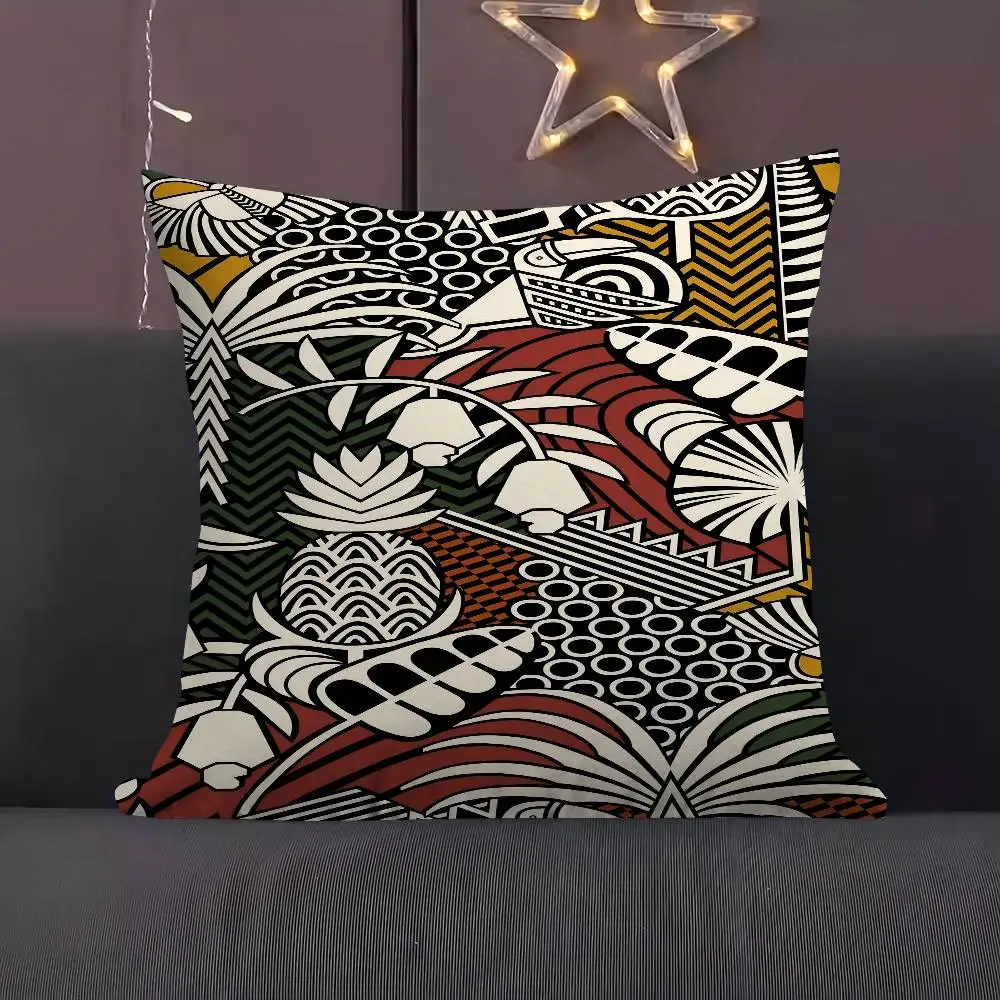 

Geometric Tropical Plant Pattern Personalized Pillow Dust Cover Bedroom Kids Party Decoration Pillowcase Birthday Children Gift