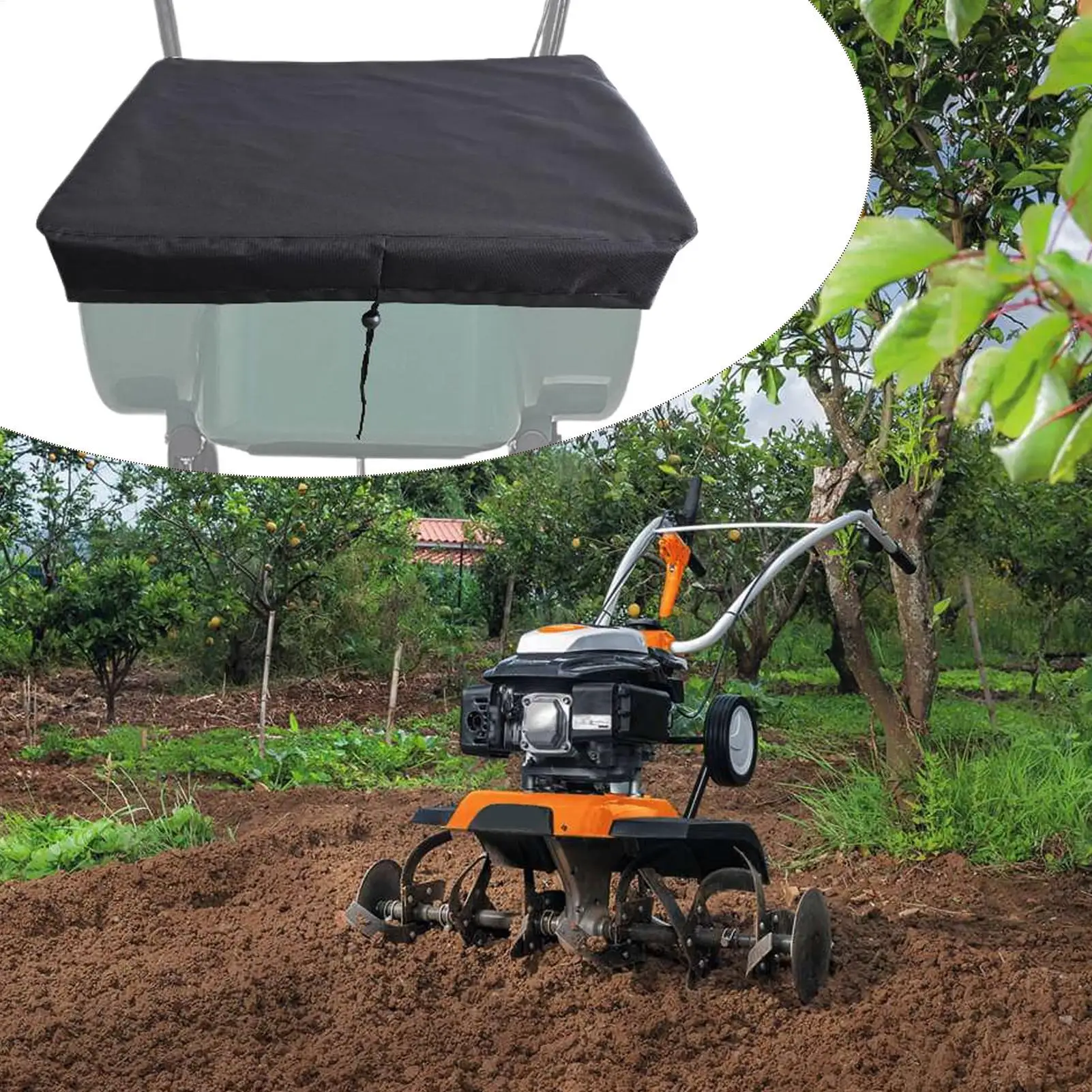 

Fertilizer Hopper Cover Dustproof Spreader Protector Dustproof Fertilizer Hopper Oxford Cloth Cover For Farm Outdoors Yard