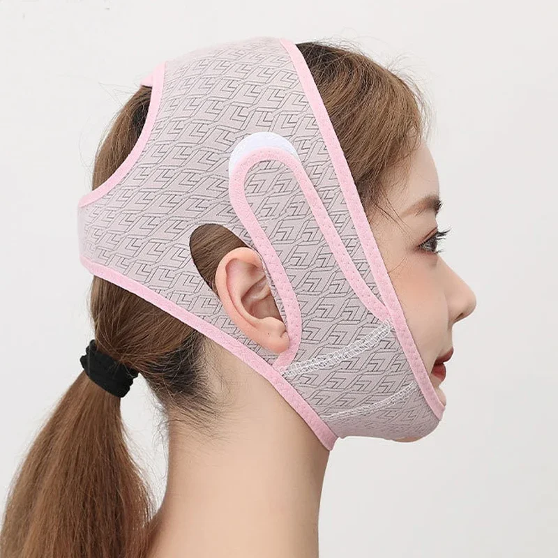 Elastic Face Slimming Bandage V Line Face Shaper Women Chin Cheek Lift Up Belt Facial Anti Wrinkle Strap Face Care Slim Tools