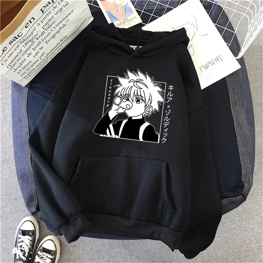 Anime Hunter X Hunter Women\'s Hoodie Kurapika Devil Eye Hoodies Women Streetwear Pullover Harajuku Unisex Sweatshirt Clothes