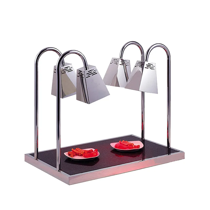 

High Quality Buffet Warm Lamp Double Head Food Insulation Station Heating Lamp