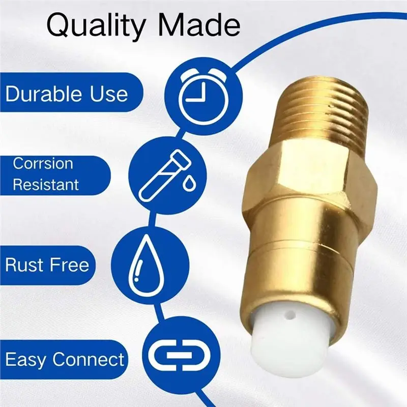 [HOT!】 678169004 Brass Threaded Joint Pressure Washer Thermal Release Valve Replacement For Most Standard 1/4