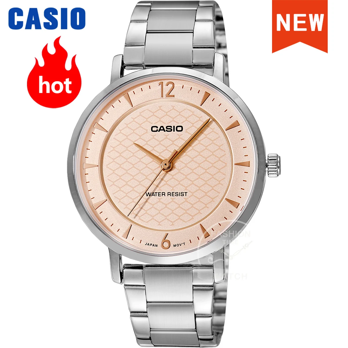 

Часы Casio, женские часы с большим циферблатом, простые кварцевые часы с указателем, relogio masculino, модный стиль, новинка на 2025 год