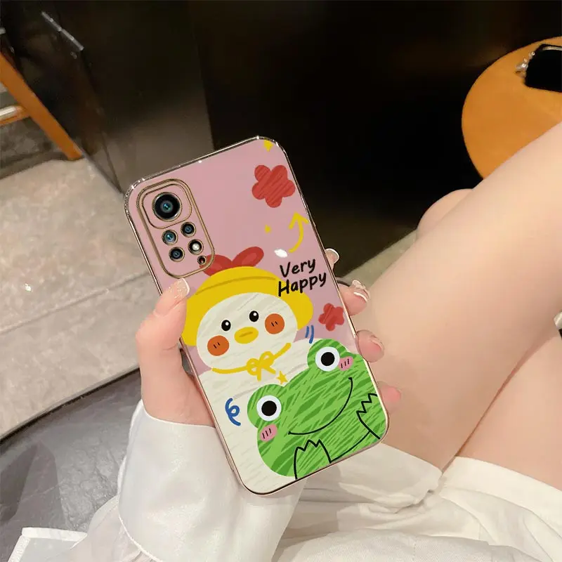 جراب هاتف فاخر مطلي بطلاء فرودبطة ، غطاء لشاومي ريدمي نوت 11 ، 4G ، 11Pro Plus ، 10 Pro ، 11S ، 12Pro Plus ، 12 ، 9S ، 8 Pro