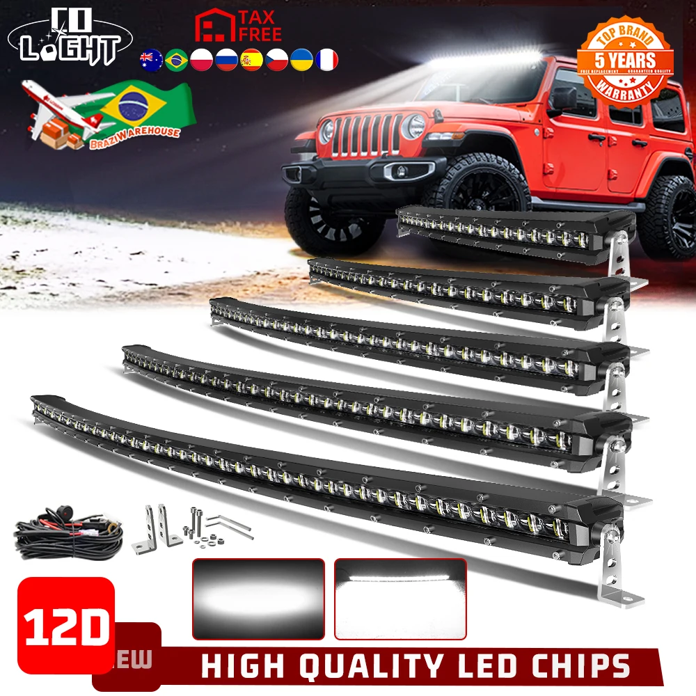 CO LIGHT LED Light Bar 32 Inch 50,000LM Spot Flood Combo Beam Driving Off Road Work Light for Truck Pickup ATV UTV SUV Cart 12V