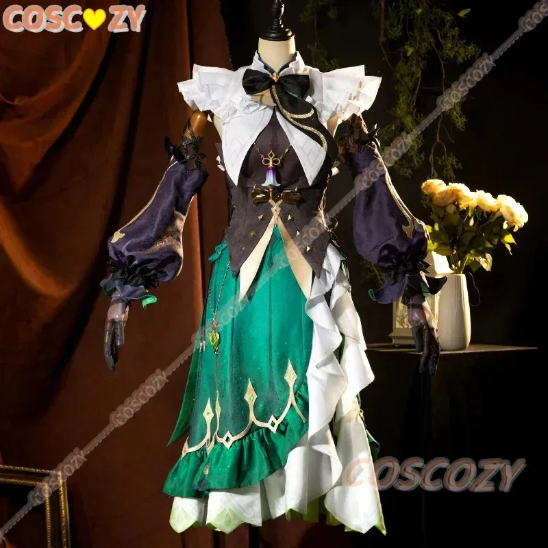 AAA 2025 Genshin Impact Emilie juego de perfumista traje precioso vestido uniforme Cosplay disfraz peluca fiesta de Halloween mujeres juego de rol