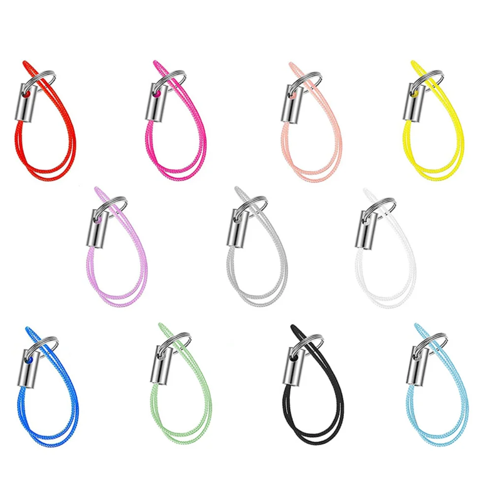 100Pcs/Lot Lanyard Lariat Strap Cords With Jump Rings Keychain Hook Mobile Set Charms Rope Keyring Pendant Key Ring Accessories