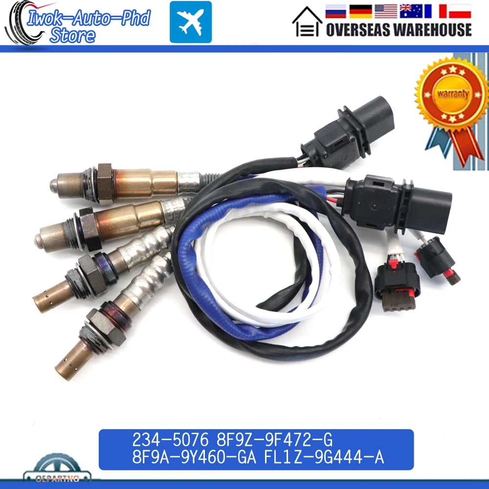 234-5076 8F9Z-9F472-G 8F9A-9Y460-GA FL1Z-9G444-A Up+Downstream Air Fuel Ratio Lambda Oxygen Sensor For Ford Expedition E150