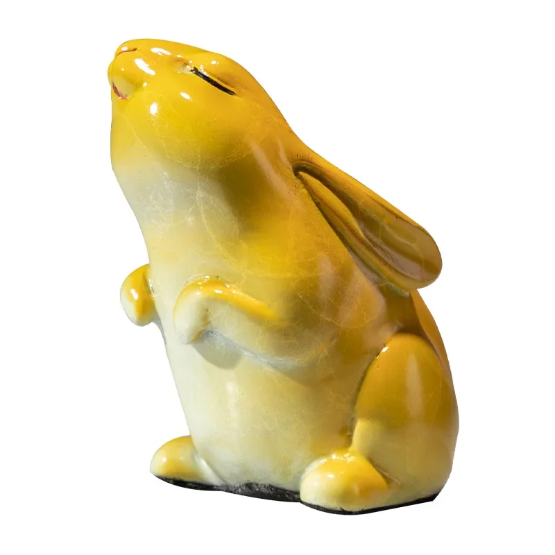 

Xiaomeng Rabbit Brass Hand Handle Piece Zodiac Rabbit Small Pet Wenwan Brass Ornament