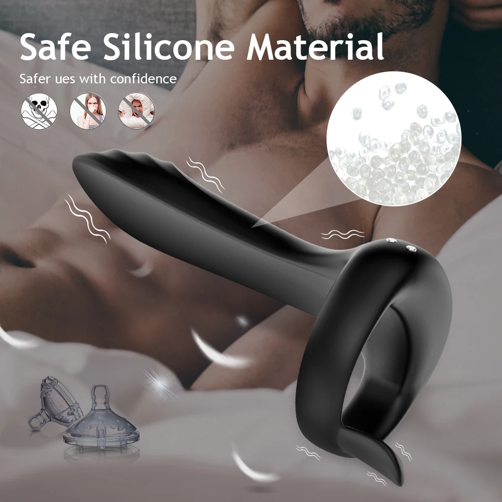 Vibrator Cockring Penis Cock Ring for Man Wireless Remote Delay Ejaculation Sex Toys for Men Couple Rings G Spot Goods for Adult