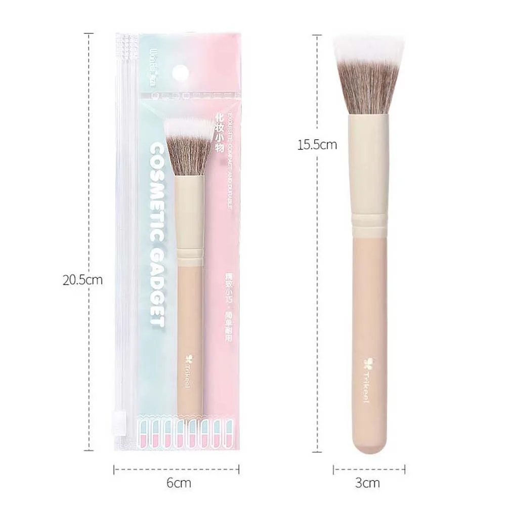 Onder de ogen Make-up Poeder Blusher Brush Nauwkeurige detailborstel Oog Gezicht Cosmetische wenkbrauwapplicator Schuin plat