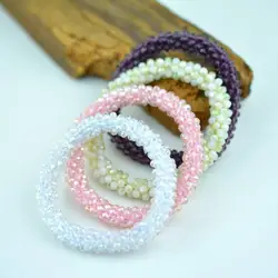 Shiny Rhinestone Elastic Bracelet Bangle Nepal Women Jewelry 14 Colors New