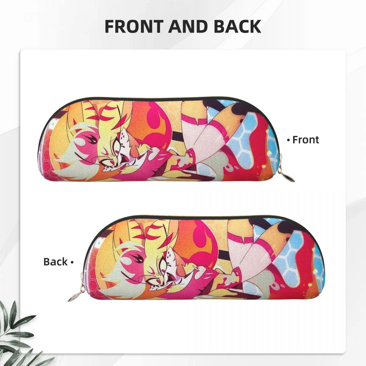 Helluva Boss Beelzebub مقلمة حامل قلم تخزين لوازم مكتبية تخزين كبير صندوق القلم حقيبة أقلام رصاص لمدرسة الطلاب