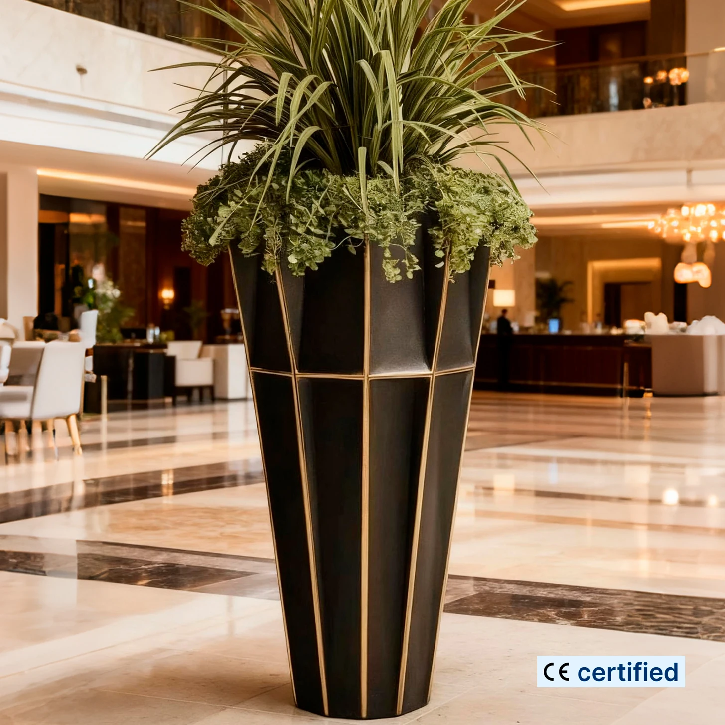 Modern Copper Metal Vase Bronze Flower Pot, Antique Bronze Flower Pot