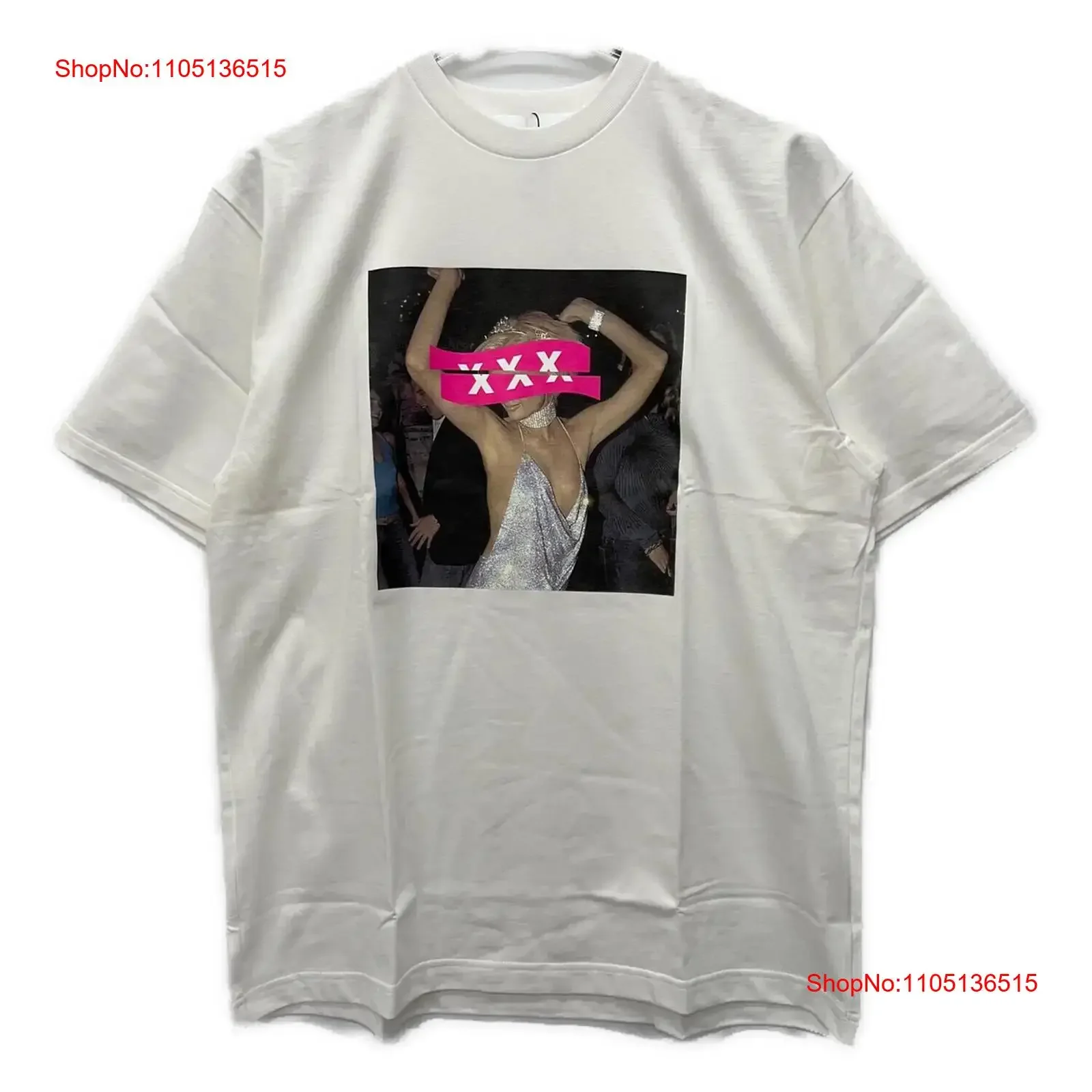 GOD SELECTION XXX T Shirt Size L White Men GX S21 ST 10 vintage Washed homme Stylish Top For Everyday Wear fashion
