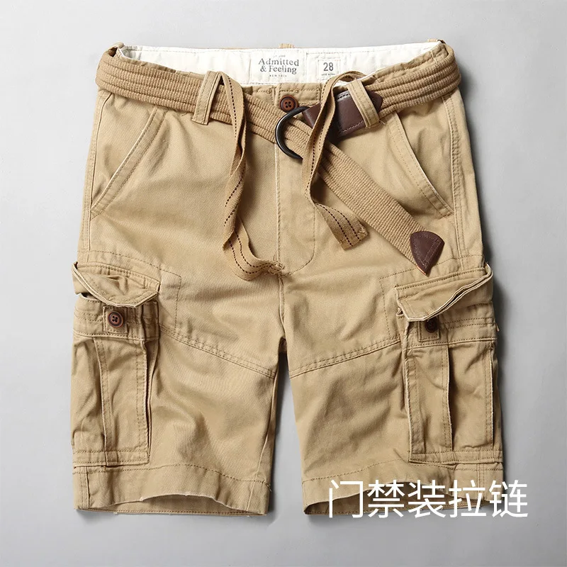 ใหม่ผู้ชายกีฬากางเกงขาสั้นแฟชั่นลําลองหลวมหลายกระเป๋ากางเกงผู้ชายกางเกงขาสั้น