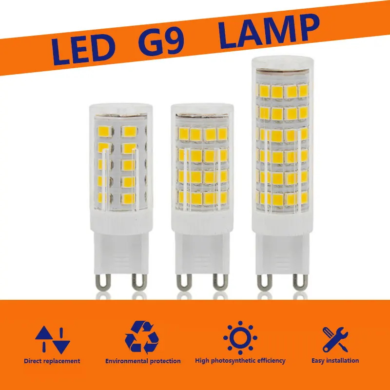 G9 LED 12W 10W 110V 220V-240V LED G9 Lamp Led bulb SMD 2835 3014 LED G9 Light Replace 30W/60W Halogen Lamp Light