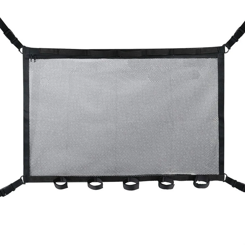 

Car roof shed storage net dual-purpose car fishing rod storage net