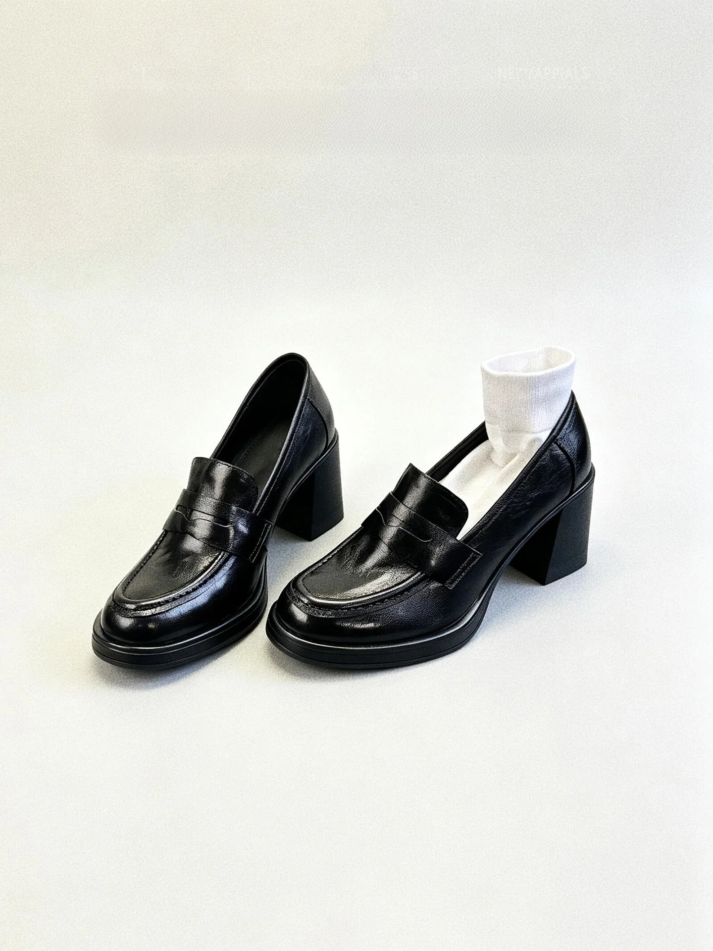 british-style-leather-version-chunky-heel-slip-on-loafers-women's-black-leather-shoes-comfortable-high-end-feeling-footwear