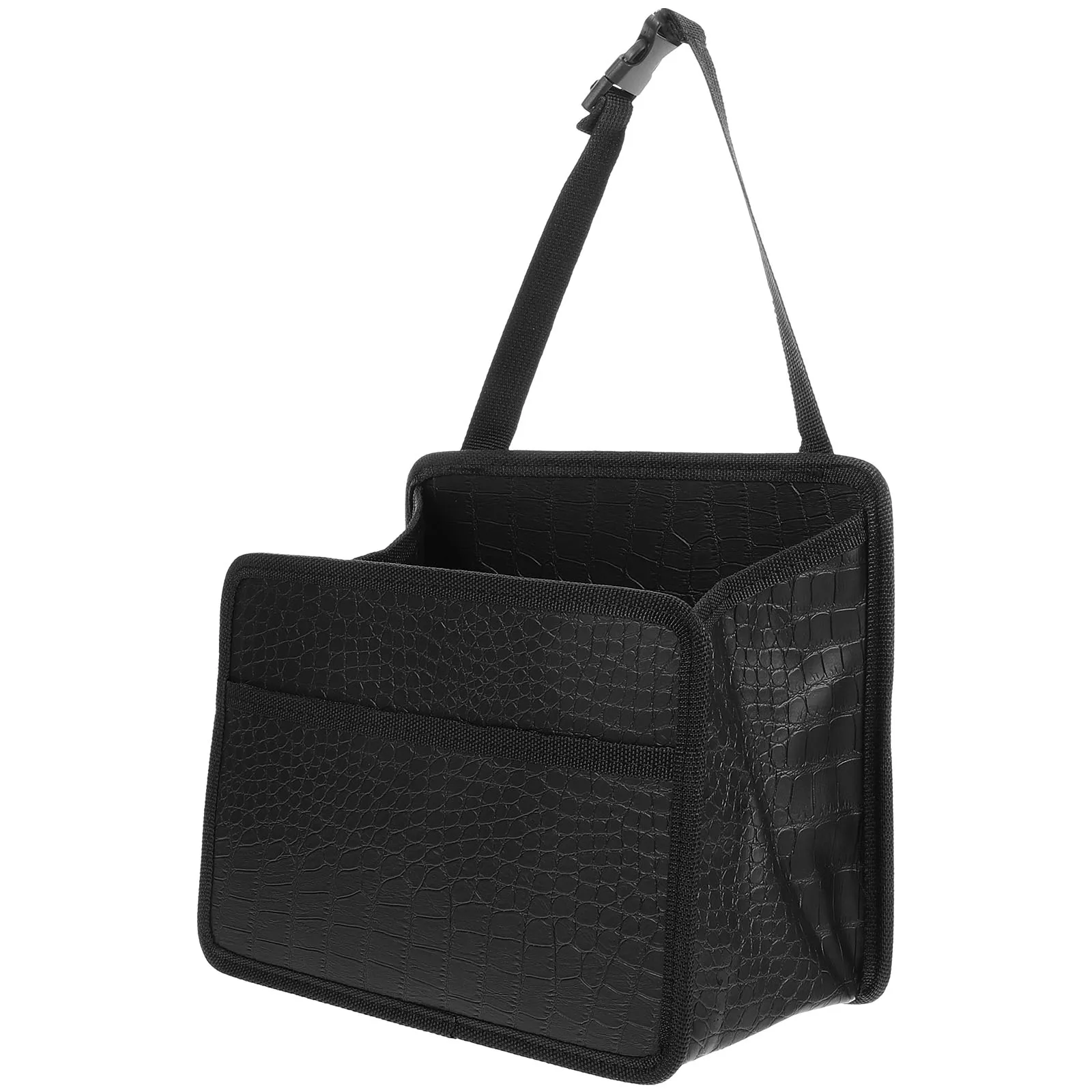 

Car Storage Box Seatback Organizer Backseat Pockets Garbage Can of Organizers Trunk Suv and