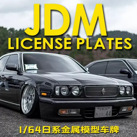 Alexen XK0003 1/64 Photo Etching Plates, Supercar Taxi License Plate Detail Parts for Diecast Scale Model Refit